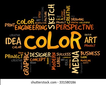 COLOR word cloud concept