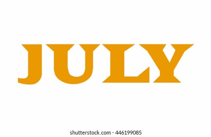 Color word JULY