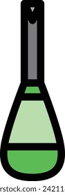 Color Work tool single icon flathead screwdriver