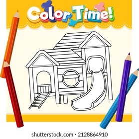 Color worksheet for student illustration