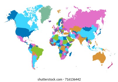 color world map