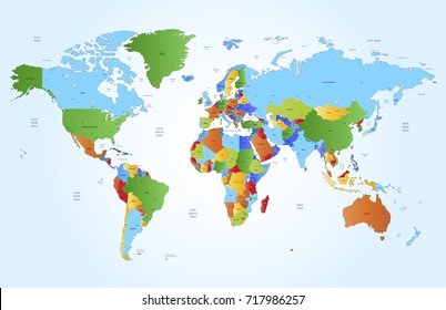 color world map