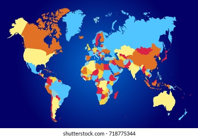color world map