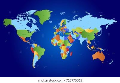 color world map
