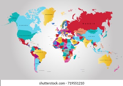 color world map