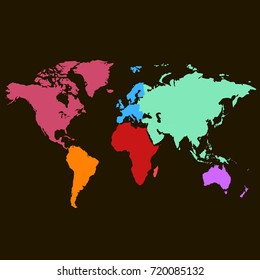 color world map
