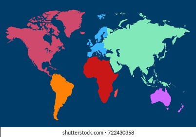 color world map