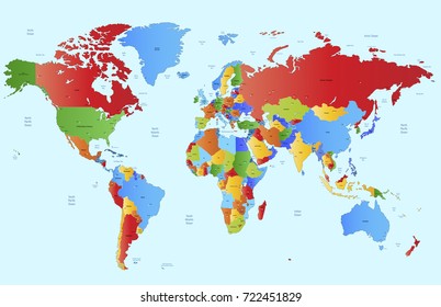 color world map