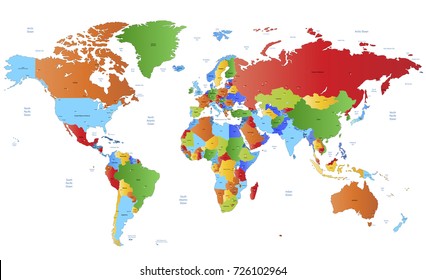 color world map