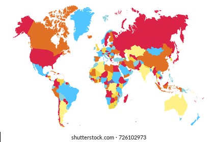 color world map