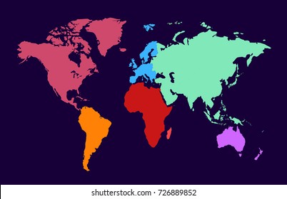 color world map