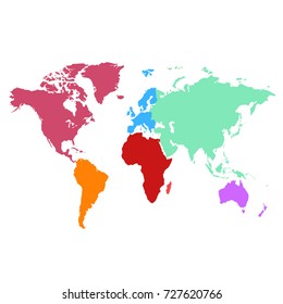 color world map