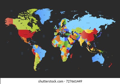 color world map