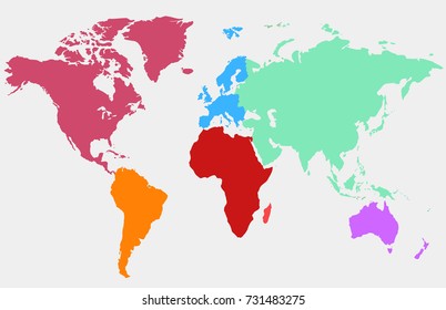 color world map