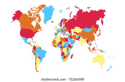 color world map