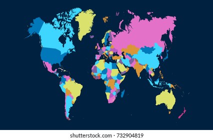color world map
