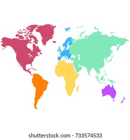color world map