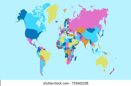 color world map