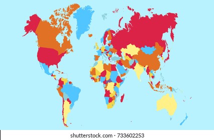 color world map
