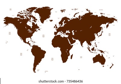 color world map