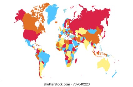 color world map