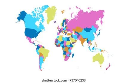 color world map