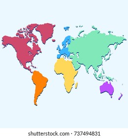 color world map