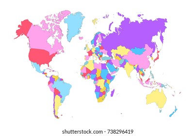 color world map