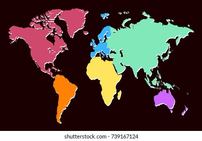 color world map