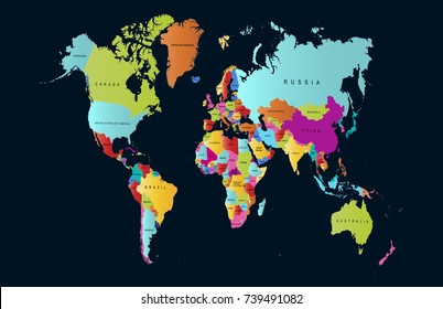 color world map