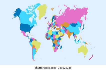 color world map