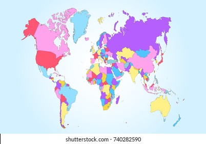 color world map