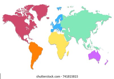 color world map