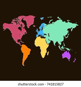 color world map