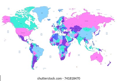 color world map
