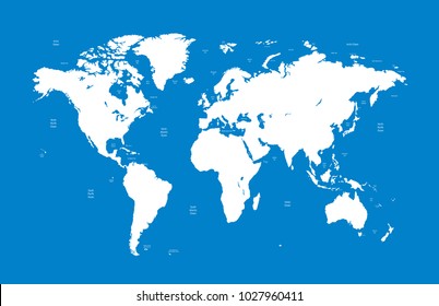 Color World Map Vector Stock Vector (Royalty Free) 1154562379