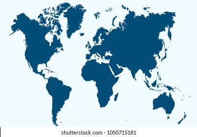 color world map vector