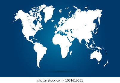 color world map vector