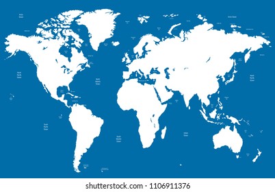color world map vector