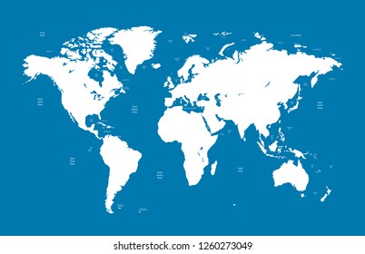 Color world map vector