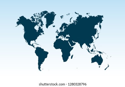 Color world map vector