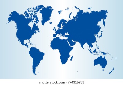color world map vector