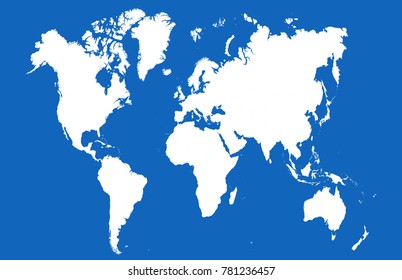 color world map vector
