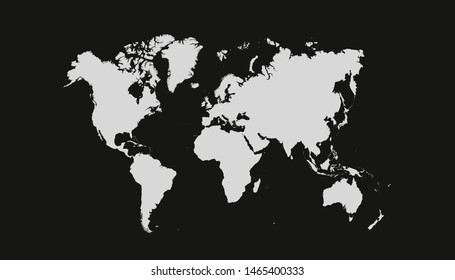 Color world map vector modern