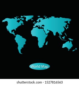 Color world map vector modern.editable vector