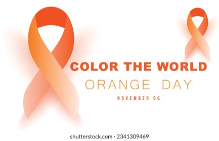 Color the World Orange Day. background, banner, card, poster, template. Vector illustration.