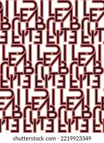 color writing font world  pattern background and seamless Fabric Textile Printing Design 