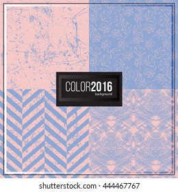 Color of the Year 2016 Abstract polygonal background. Low poly design .2016 color.