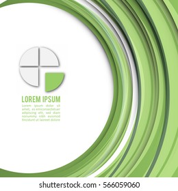 Color of the year 2017 | Greenery Modern Business Design Layout | EPS10 Editable Background