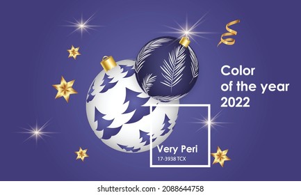 Color of the year 2022. Very Peri. Vector background illustration